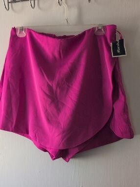 Magenta Skort with Tulip Hem